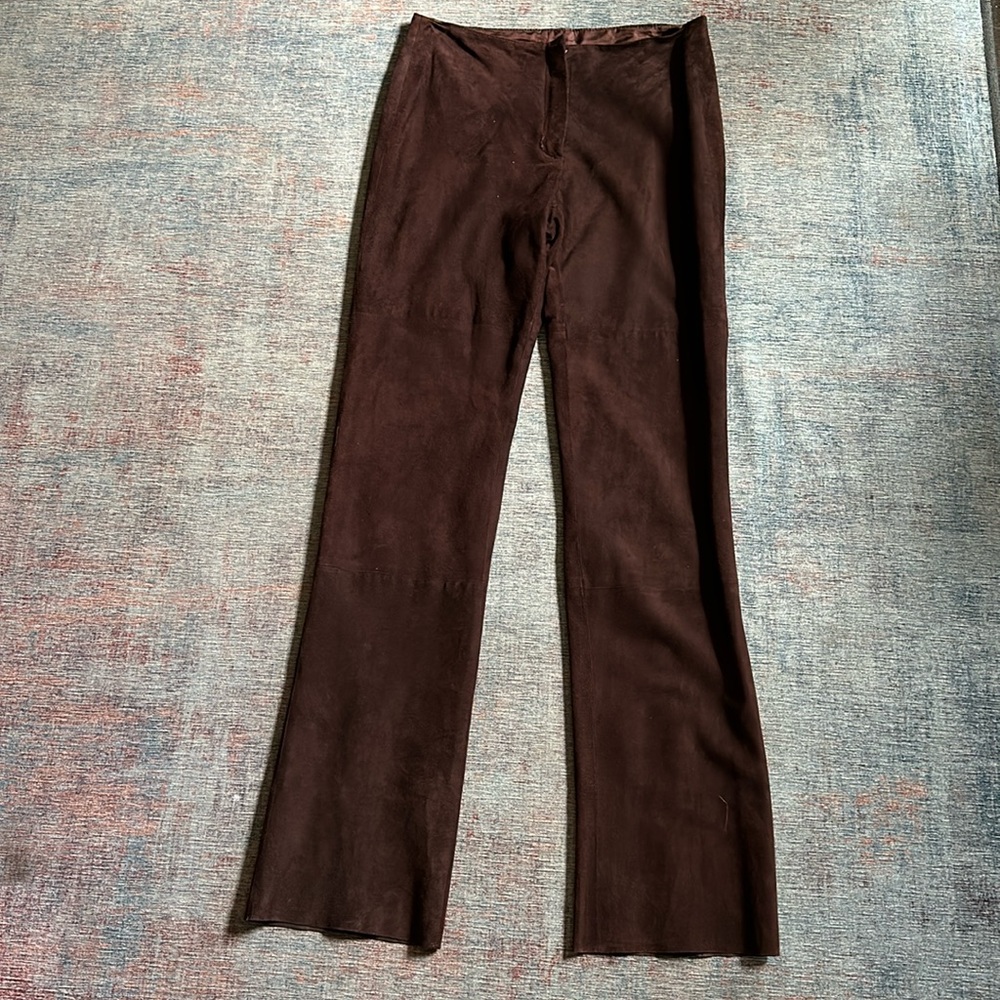 Gently Worn Women's Brown Suede Lord & Taylor Pants